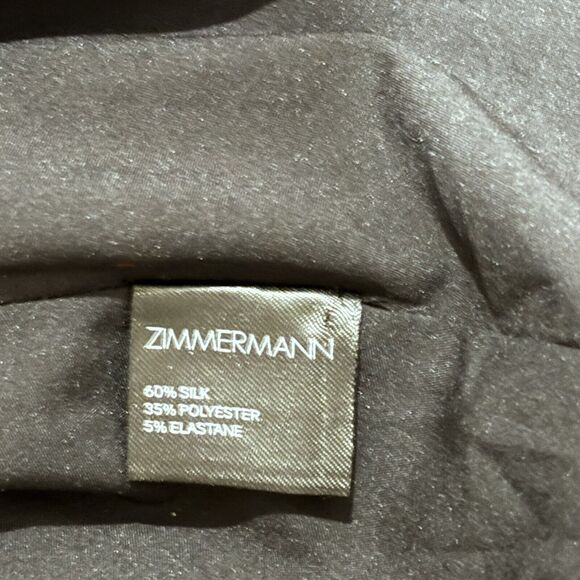 RUNWAY! $1600 Zimmermann Silk Long Dress Sz: ZIM 0 / US 4 grey - Picture 10 of 13